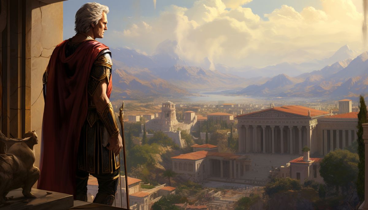 Al old Alexander the Great looking over his Empire