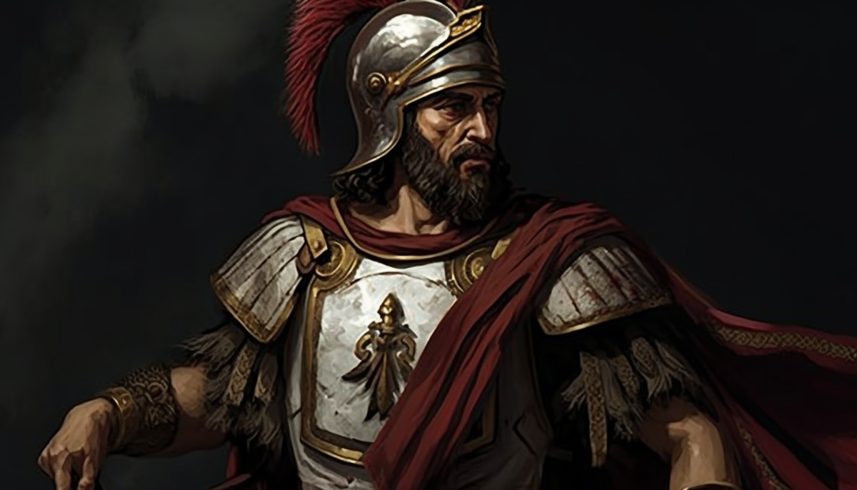 Artwork of Craterus. Realistic image of what the Macedonian General might have looked like.