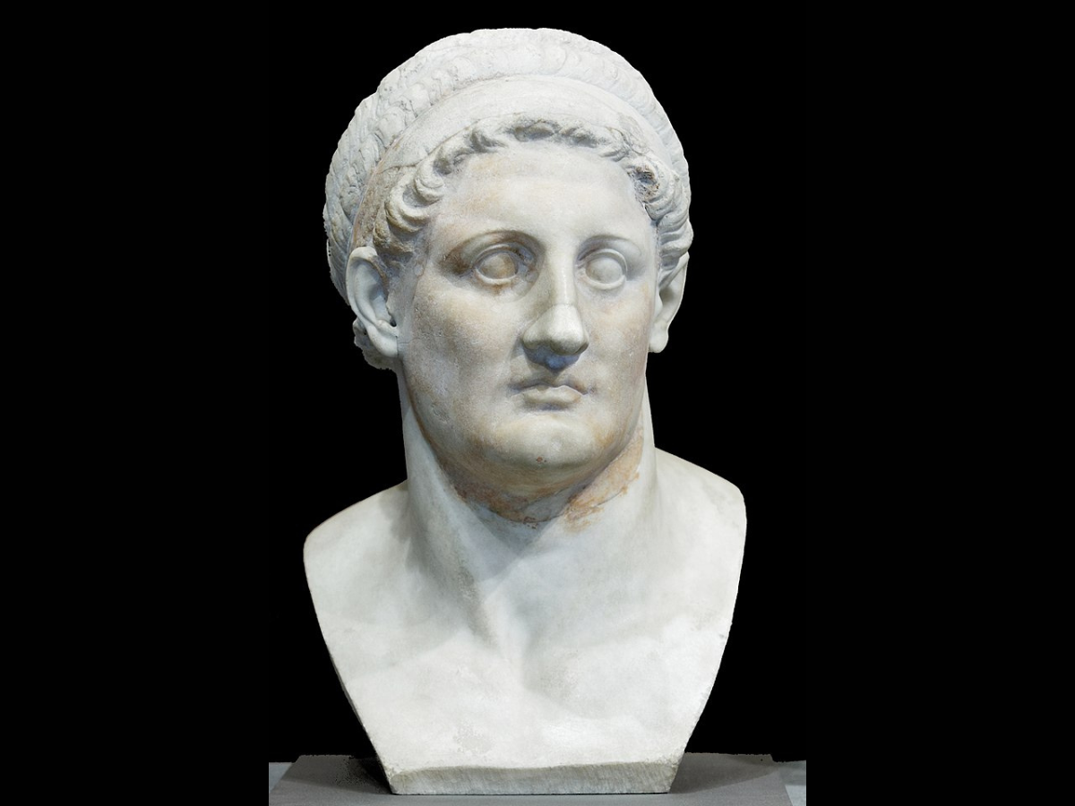 Bust of Ptolemy I Soter a Macedonian Greek general under