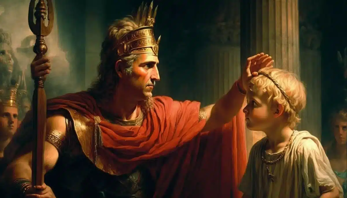 Alexander the Great and his son