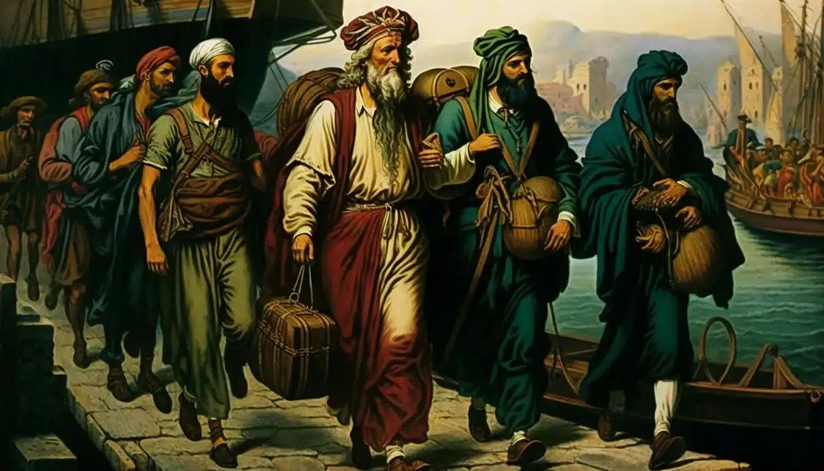 Greek scholars arriving in the West