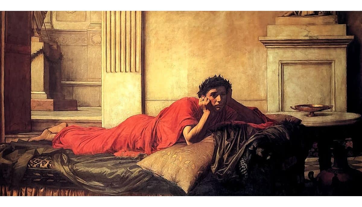 John William Waterhouse, The Remorse of Nero After the Murder of His Mother