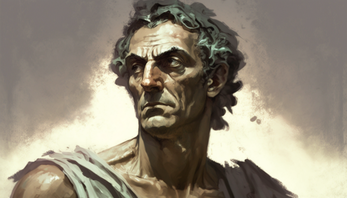 Artwork of a realistic image of what Lysimachus might have looked like