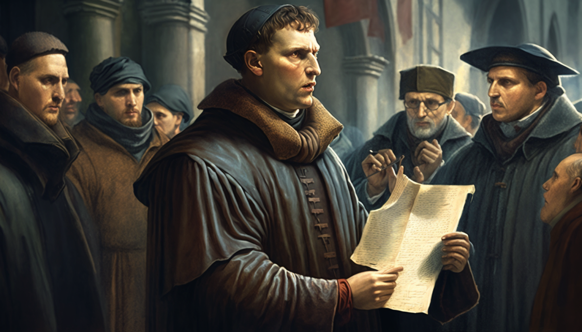 Artwork of Martin Luther and the Protestant reformation