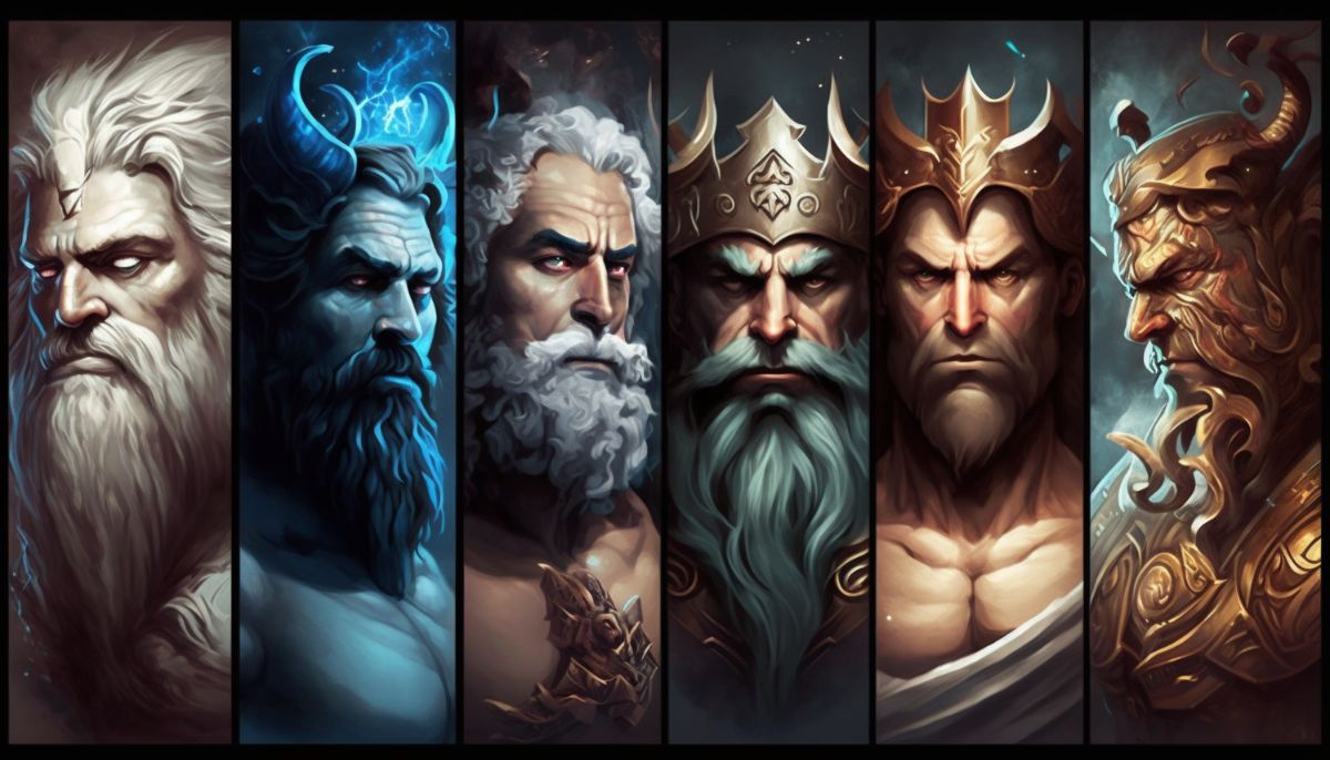 Collection of Greek gods