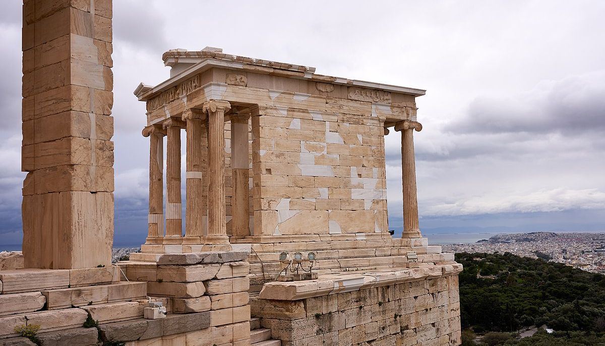 The Temple of Athena Nike on the Acropolis of Athens 