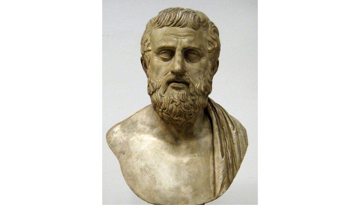 Marble bust of Sophocles