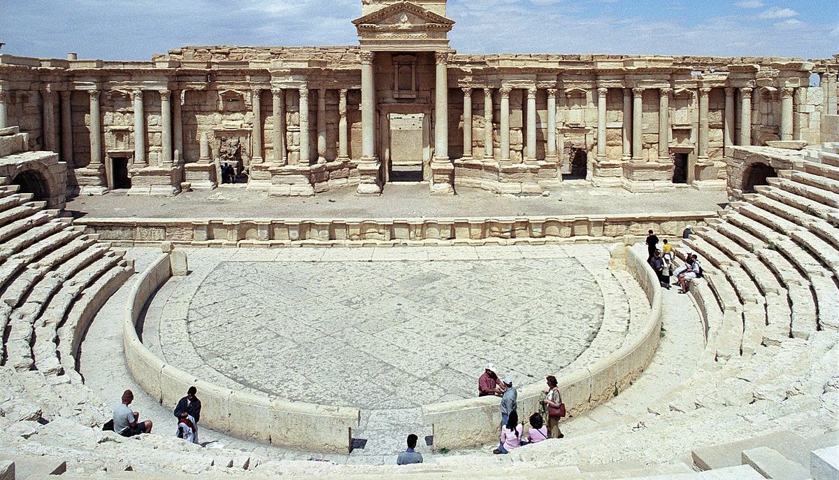 The ancient Roman theater of Palmyra, Syria.
