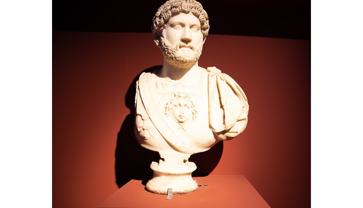 Bust of Hadrian. Colonia Aelia Augusta Italica (Santiponce, Seville, Spain). Mid-2nd century AD. c. 