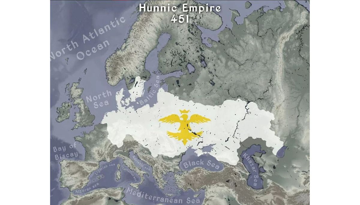 Map of the Hunnic Empire