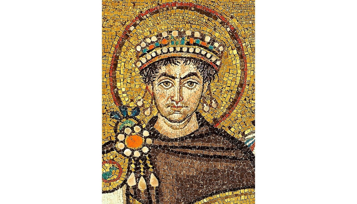 Mosaic of Justinianus I (Justinian the Great)