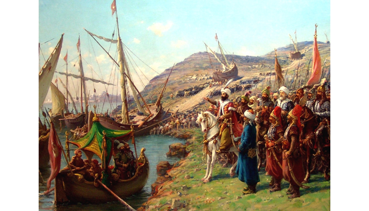 Mehmed II at the siege of Constantinople
