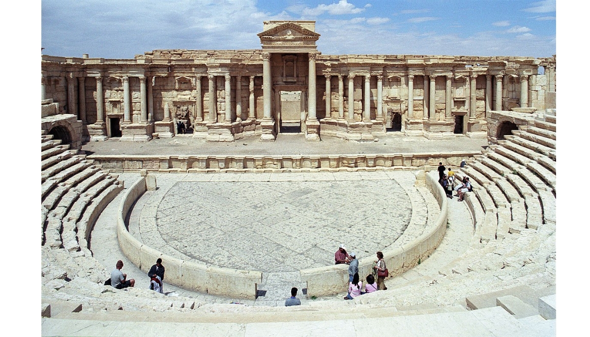 The ancient Roman Theatre of Palmyra, Syria.
