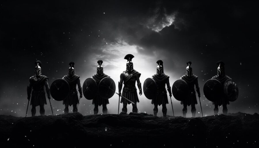 Spartan soldiers