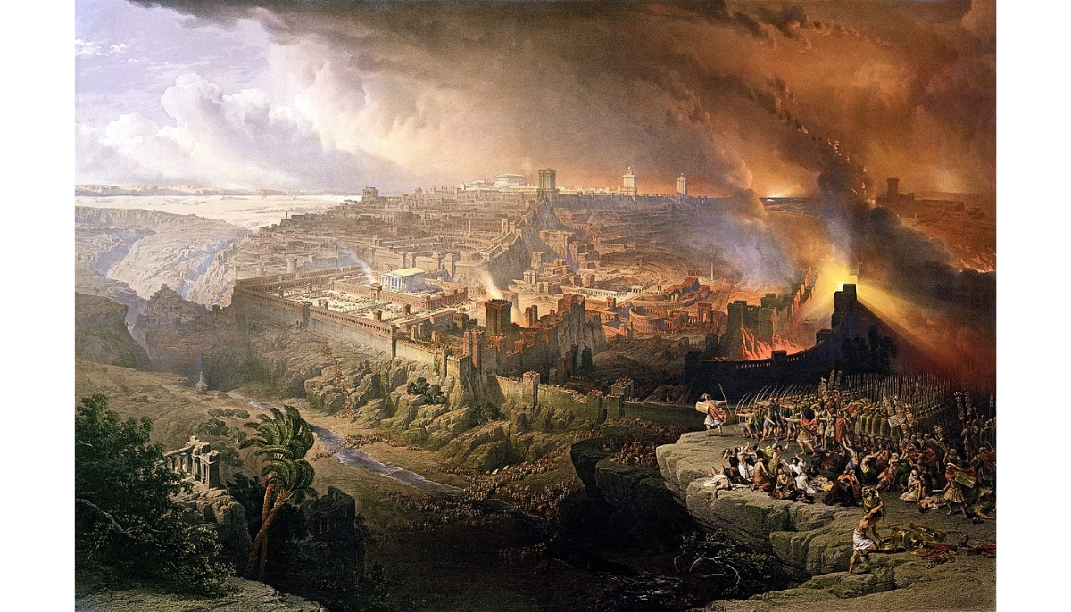 The Siege and Destruction of Jerusalem by the Romans Under the Command of Titus, A.D. 70 (1850). David Roberts.