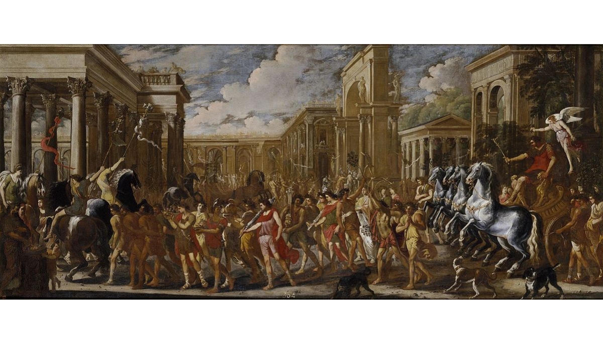 Triumphal Entry of Vespasian in Rome, Viviano Codazzi (1604–1670) and Domenico Gargiulo (1609–1675) 