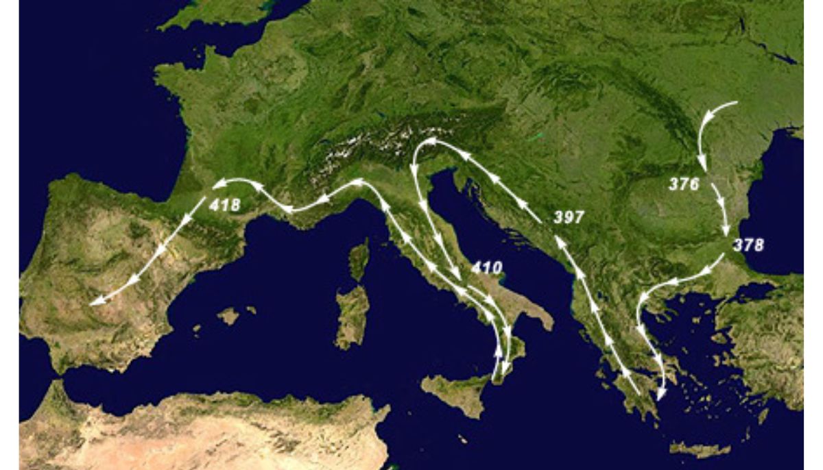 Migration of Visigoth tribes