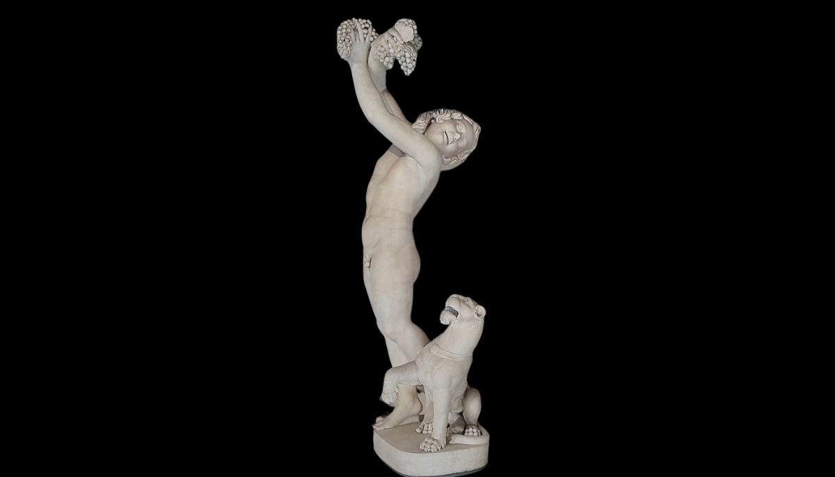 Young Dionysus with a Panther, first half of 2nd century AD, Italic marble