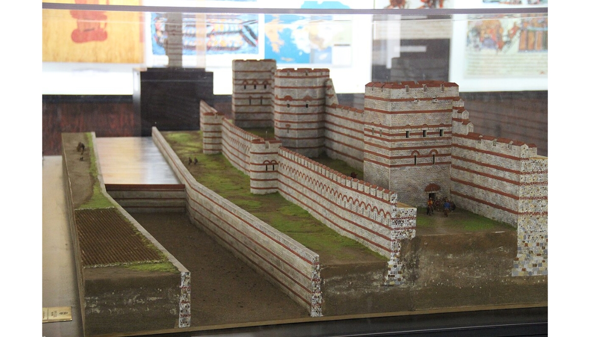 Hellenic War Museum Model of Theodosian Walls of Constantinople