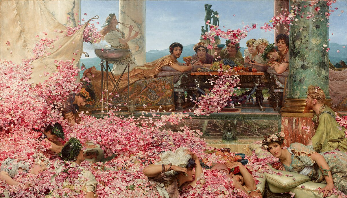 A young Elagabalus. The Roses of Heliogabalus (1888).