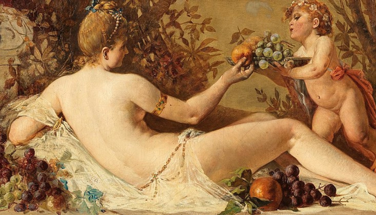 Painting of Abundantia, the Roman Goddess of Abundance