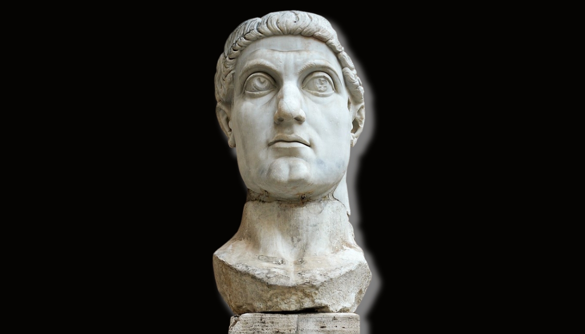 Marble bust of Emperor Constantine