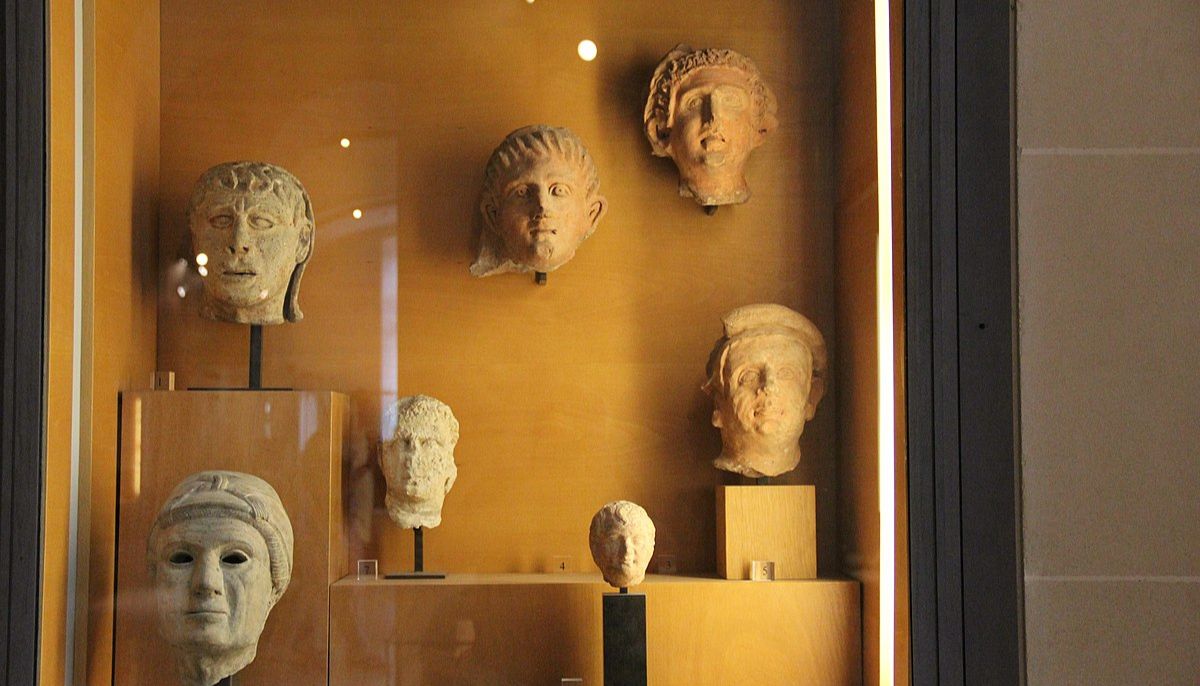 Etruscan Terracotta Votive Heads, Louvre, Paris
