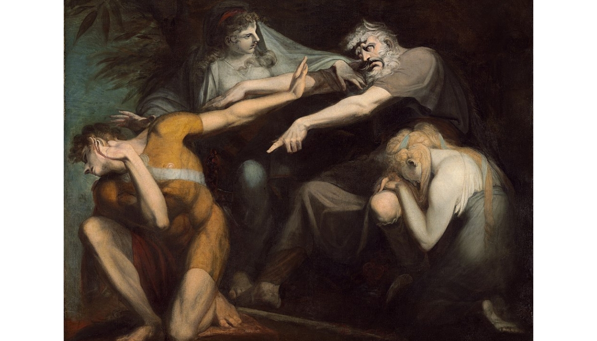 Henry Fuseli: Oedipus Cursing His Son, Polynices
